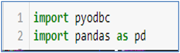 Import Pyodbc Pandas in Our Python File
