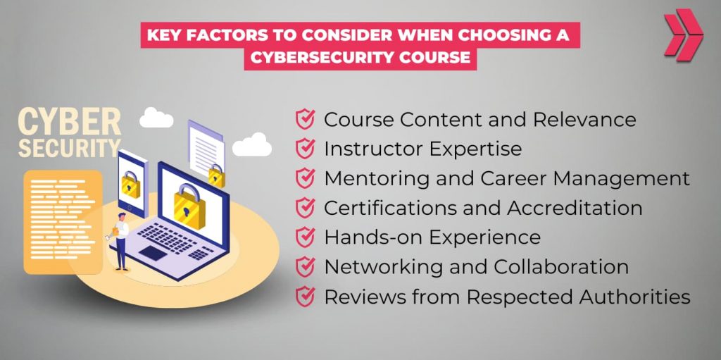 key factors choosing cybersecurity course